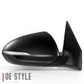 Hy1321232 Factory Style Passenger Right Side Mirror Manual Folding Power Adjust Heated Glass Turn Signal Blind Spot Detection