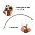 X Autohaux Flexible Stainless Steel 40cm 16 Tire Valve Connect Pipe Air Chuck Inflator Compressor Pump Extension Hose For Car