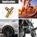 X Autohaux Flexible Stainless Steel 40cm 16 Tire Valve Connect Pipe Air Chuck Inflator Compressor Pump Extension Hose For Car