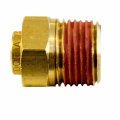 Pl1368-6b Brass Dot Push Lock Fitting Male Connector For Nylon Tubing 3 8 In Tube Size 1 4 Pipe Thread Pack Of 10 