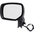 Subaru Forester 2014 2015 2016 2017 2018 Door Mirror Driver Side Power Non Heated Manual Folding Paintable Textured Black 