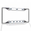 Fastasticdeals Metal Insert License Plate Frame Cute Weasel Weatherproof Car Accessories Chrome 4 Holes Solid 