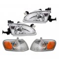 Epic Lighting Oe Fitment Replacement Headlight Signal Marker Light Combo Set For 1998 1999 2000 Corolla 4-piece Driver And 