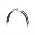 Uxcell Rubber Cushion Strut Clamp Fit For 4-1 2 Pipe Cushioned Rigid Steel Mounting Pex Tubing To Channels