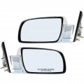 Chevy C1500 K1500 1988-1998 Door Mirror Driver Passenger Side Pair Non-towing Manual Glass Folding Non Heated Standard Type 
