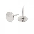 Aexit 7 16 Dia Nails Screws Fasteners Metal Renovation Nail Tack Stud Push Pin Doornail Silver Tone 35pcs