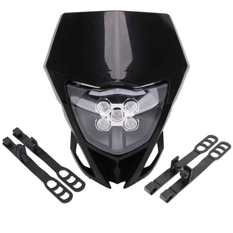 Universal Led Dirt Bike Headlight 12v 25w For Yz Yzf Wr 125 250 450 Waterproof Front Lamp Most Pit Enduro Blue
