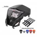 Universal Led Dirt Bike Headlight 12v 25w For Yz Yzf Wr 125 250 450 Waterproof Front Lamp Most Pit Enduro Blue