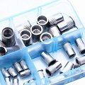 50pcs M3m4m5m6m8 Aluminum Alloy Rivet Flat Head Thread Insert Nut Cap Duo Er