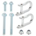 Tow Hook Accessories And Shackle For 2007 To 2018 Chevrolet Silverado 1500 Gmc Sierra 2019 Ld 84072462 Chrome 2 Pcs 