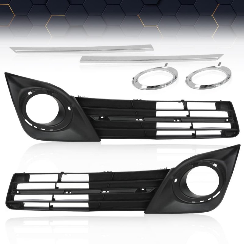 Fog Light Bezel Cover Grille Molding For 2012-2014 Toyota Camry Se Driver And Passenger Side