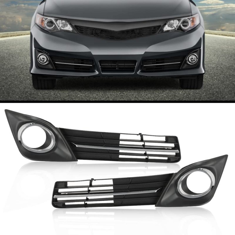 Fog Light Bezel Cover Grille Molding For 2012-2014 Toyota Camry Se Driver And Passenger Side