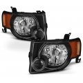 Black Housing Oe-style Headlight Headlamp Assembly For 2008-2012 Ford Escape Driver Passenger Side 