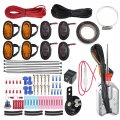 1 Set Universal Atv Utv Turn Signal Horn Street Legal Kit With Led Light Flasher Relay Wire Harness For Polaris 4x4 Project 