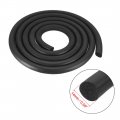 Uxcell Foam Rubber Seal Weather Strip 14mm Diameter 2 Meters Long Black