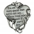 Gkg Heart Shaped Visor Clip For Car Automobile You Are More Special Than Words Can Say Never Drive Faster Your Guardian Angel 