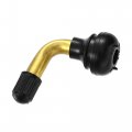 X Autohaux 5pcs Auto Tire Valve Air Tyre Pvr70 Stem Bent 90 Degree Angled Snap In Rubber Base For Car Truck Motorcycle Bike