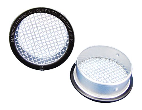2 5 Round Open Screen Vent W 1 8 Mesh Black Package Of 4