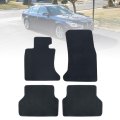 5 Pieces Black Velour Carpet Floor Mats Front Rear For Bwm E60 2004 2005 2006 2007 2008 2009 2010 