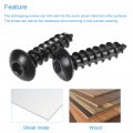 Uxcell Hex Socket Self Tapping Screws M5 X 20mm Carbon Steel Wood Screw 50pcs