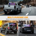 Xridonsen 35 Inch Traffic Advisor Light Bar 144 Led Blue Amber Strobe Lights Emergency Warning Flashing Safety Interior