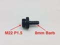 Autobahn88 Aluminum Hose Barb Fitting For Oil Cooler M22 P1 5 Male To 8mm 16 Id