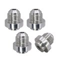 An6 Weld On Bung Aluminum Male Flare Weldable Fuel Tank Fitting Jic-6 An 9 16-18 Thread Hose Adapter Connector 4 