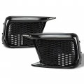 Hecasa Fog Bezels Cover For 2018-2021 Subaru Wrx Base Model Sti Limited Drl W Dual-color Led Replacement 57731va400 57731va410 