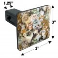 Plethora Of Cats And Kittens Pattern Tow Trailer Hitch Cover Plug Insert