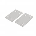 Uxcell 60mm X 38mm 1mm Stainless Steel Corner Brace Flat Mending Repair Plate 5pcs