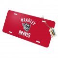 Graphics More Bradley University Braves Novelty Metal Vanity Tag License Plate