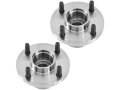Rear Wheel Bearing Hub Assembly Set Of 2 For 2001-2008 Ford Focus With Disc Brakes With 4-wheel Abs 