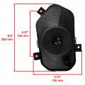 Caltric Right Left Middle Headlight With Bulb Compatible Polaris Sportsman 450