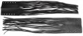 Motorcycle Handlebar Black Leather Fringes For Honda Cbr600fv-w2 