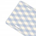 License Plate 6x12 Inches Purple Gingham Pastel Front Durable Automotive Metal Car Tag For Vehicle Sedan Suv