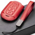Vitodeco Genuine Leather Smart Key Fob Cover With Chain For 2017-2020 Hynundai Veloster 2019-2020 Hyundai Santa Fe Kona 2020