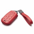 Vitodeco Genuine Leather Smart Key Fob Cover With Chain For 2017-2020 Hynundai Veloster 2019-2020 Hyundai Santa Fe Kona 2020