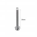 Uxcell M3 X 25mm Stainless Steel Phillips Pan Head Machine Screws Bolts Combine With Spring Washer And Plain Washers 10pcs