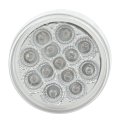 10 Pack 2 5in Round Led Marker Lights Clear Lens Amber Clearance Side Trailer Waterproof Surface Mount For Freightliner And 