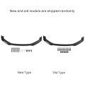 Car Front Bumper Lip Spoiler For B9 17-18 3pcs Abs Plastic Racing Style Easy Install Protective Effect Premium Quality Great