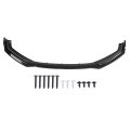 Car Front Bumper Lip Spoiler For B9 17-18 3pcs Abs Plastic Racing Style Easy Install Protective Effect Premium Quality Great 
