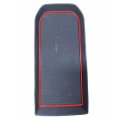 Silicon Organizer Tray Mat For Chevy Silverado 1500 2019 2024 Bucket Seat Armrest Box Cover Protector Pads Red Interior 