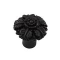 Vicenza Designs K1098 Carlotta Passionflower Knob Small Oil-rubbed Bronze 