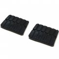 Red Hound Auto 2 Clutch And Brake Pedal Pads Cover Compatible With Nissan Datsun 200sx 1979-1988 Hardbody Pickup 1986-1994