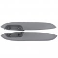 Front Left Driver And Right Passenger Side Gray Door Armrest 