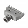 Uxcell Flat Nozzle G1 4 Male Thread Abs Air Blow Off Mini Jet Gray 2pcs