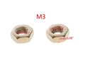 Yxq M3 Hex Nuts 3mm Female Thread Stainless Steel Metal Fastener Silver Tone 1000pcs