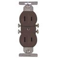 15a 2wire Standard Brown Duplex Recptacle 