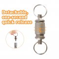 Titanium Quick Release Swivel Keychain Pull Apart Detachable Chain Heavy Duty Car Key Rings Accessories For Men And Women