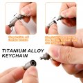 Titanium Quick Release Swivel Keychain Pull Apart Detachable Chain Heavy Duty Car Key Rings Accessories For Men And Women